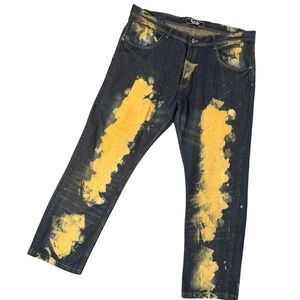 VTG Thrill Jeans Mens 44x32 Distressed Denim Baggy Skater Grunge Y2K Streetwear